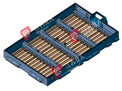 A battery box production line