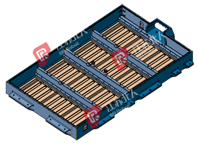 A battery box production line A battery box production line