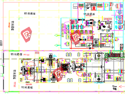 A battery box production line A battery box production line