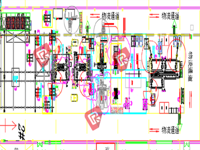 A battery box production line A battery box production line